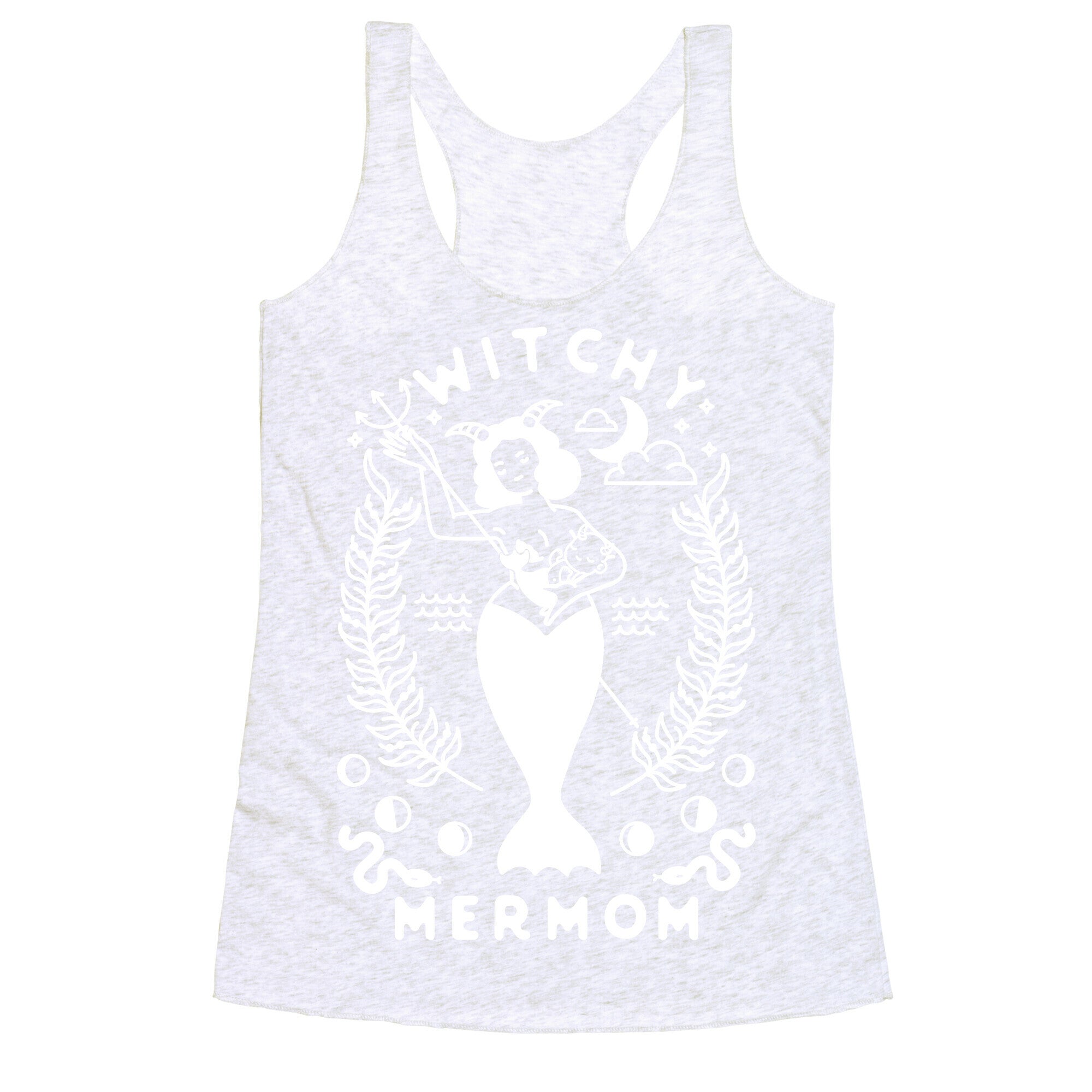 Witchy Mermom Racerback Tank